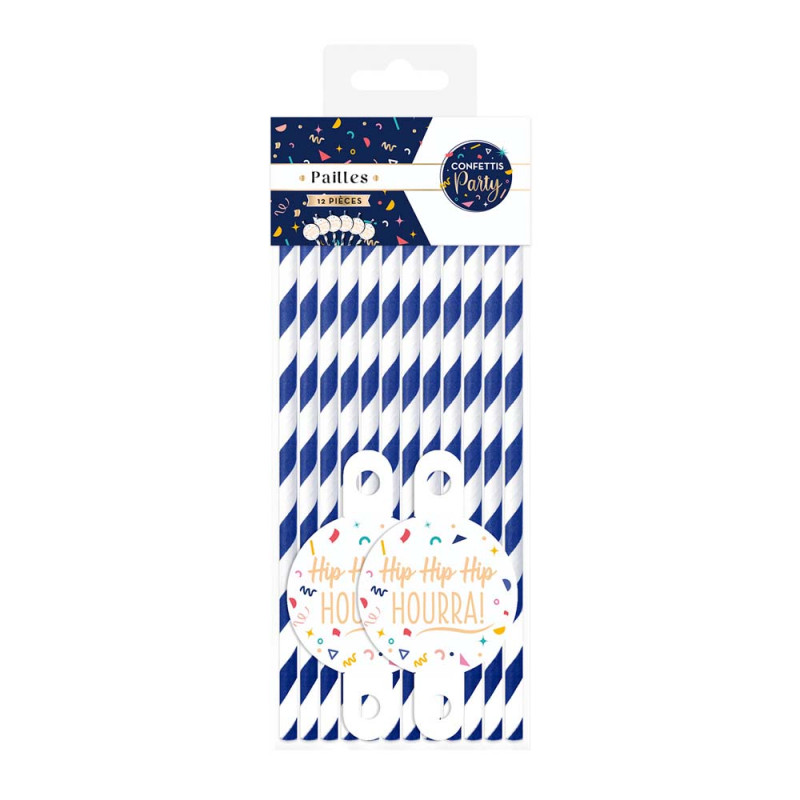 Pailles confettis party