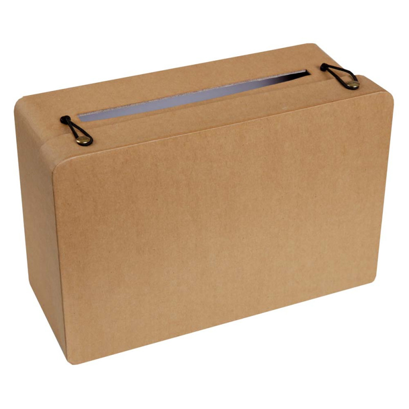 Tirelire valise kraft