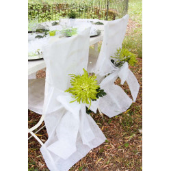 Housses de chaise blanches