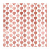 Rideau alu coeurs rosegold