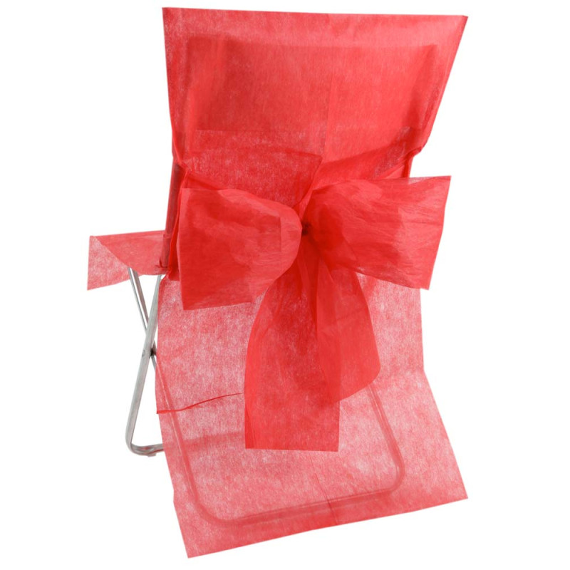 Housses de chaise rouges