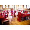 Housses de chaise rouges