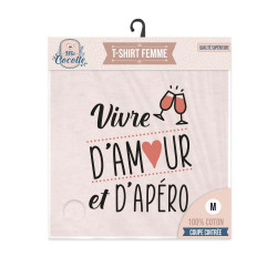 T-shirt Vivre d'amour et d'apéro L