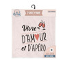 T-shirt Vivre d'amour et d'apéro L