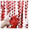 Rideau alu coeurs rouges