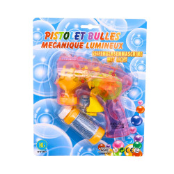 Pistolet bulles de savon lumineux