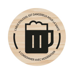 500 Jetons bois marqué