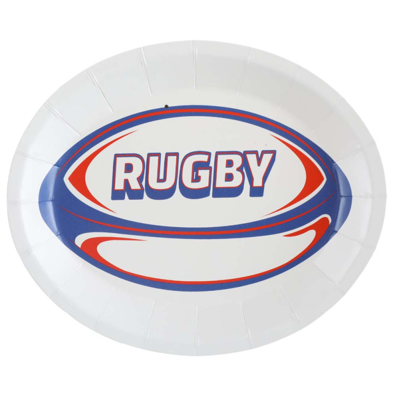 Assiettes rugby