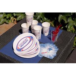 Assiettes rugby