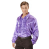 Chemise disco violet M/L