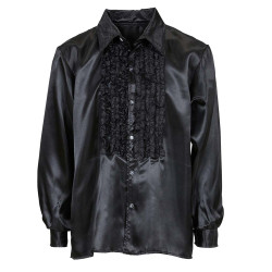Chemise disco noire XL