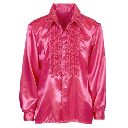 Chemise disco rose M/L