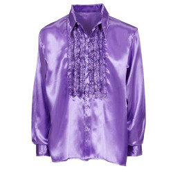 Chemise disco violet M/L