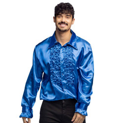 Chemise bleu royal L