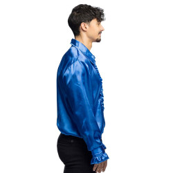 Chemise bleu royal L