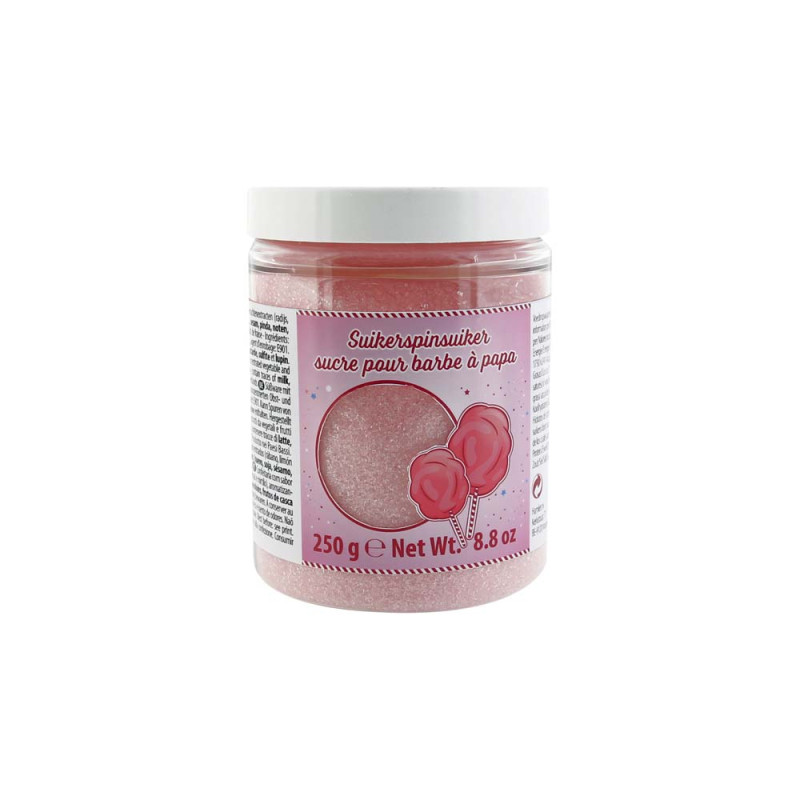 Sucre barbe à papa fraise