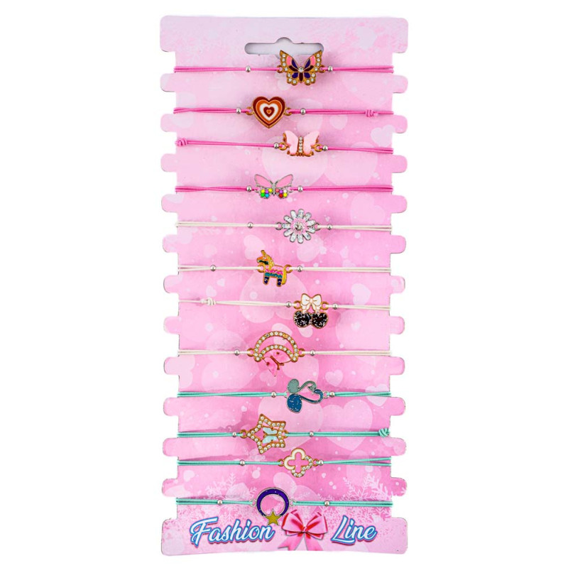 12 bracelets fantaisies
