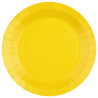 Assiettes rondes jaune