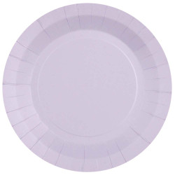 Assiettes rondes parme