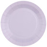 Assiettes rondes parme