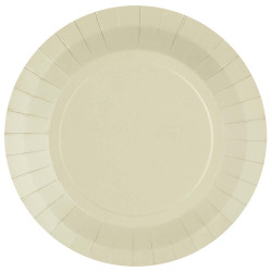 Assiettes rondes sable