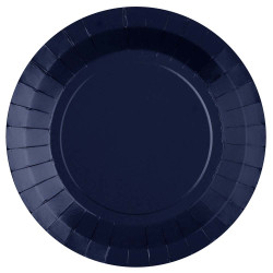 Assiettes rondes marine