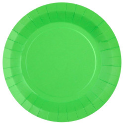 Assiettes rondes vert