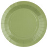 Assiettes rondes sauge