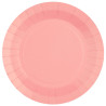 Assiettes rondes rose