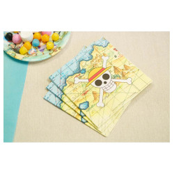 20 serviettes papier One Piece