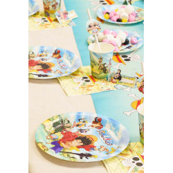 8 assiettes carton One Piece
