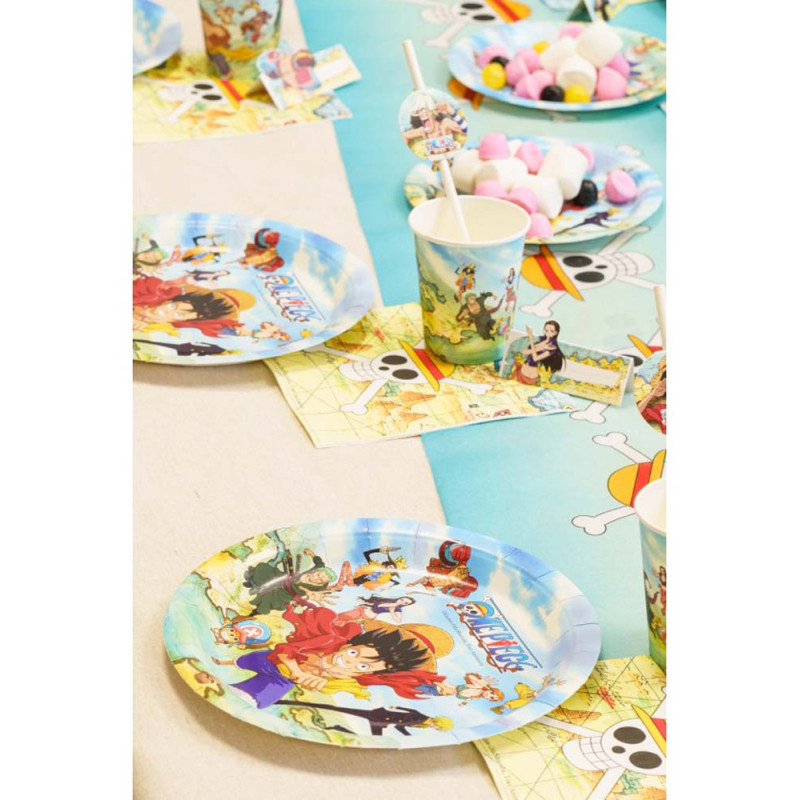 8 assiettes carton One Piece