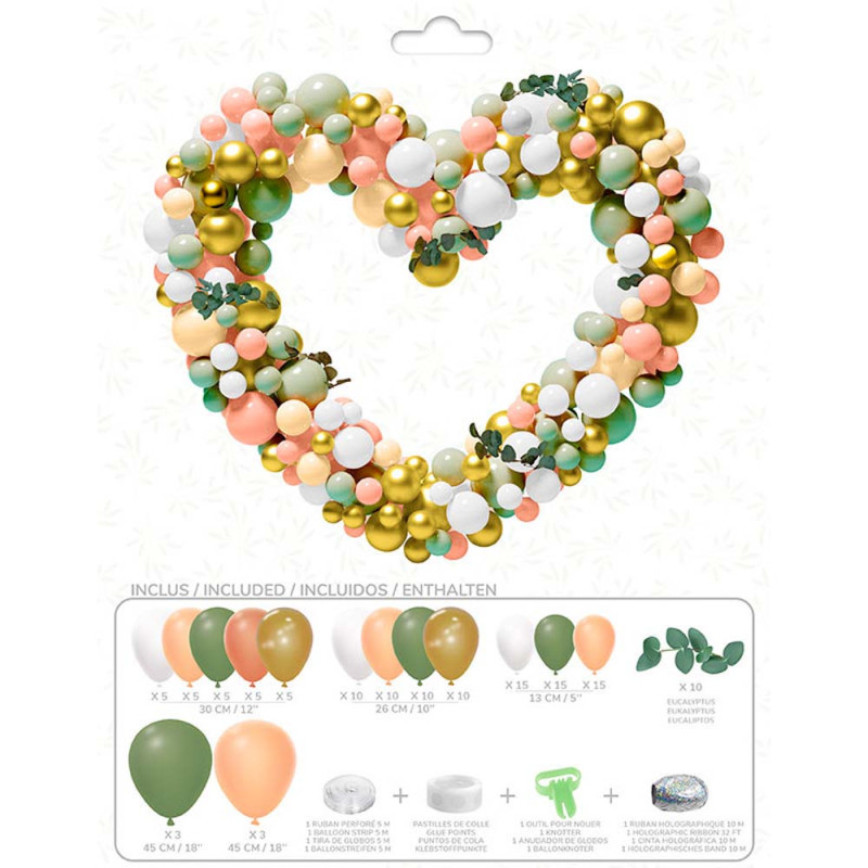 112 Ballons couleurs Vintage et feuillage