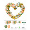 112 Ballons couleurs Vintage et feuillage