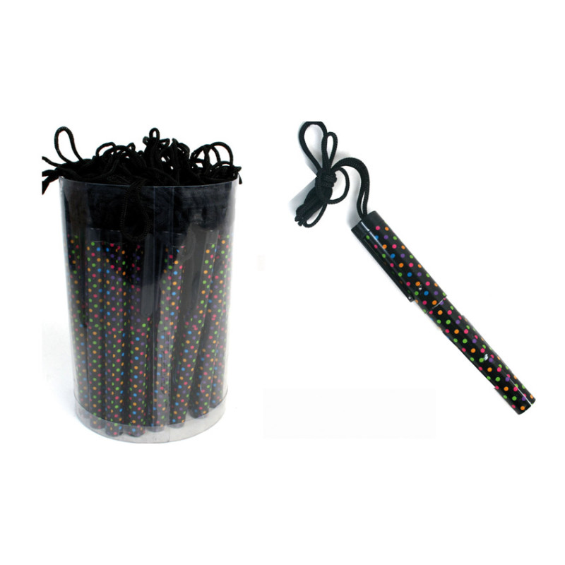 Stylo collier à pois