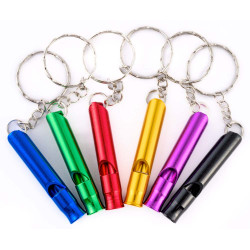 12 porte-clés sifflets