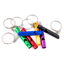 12 porte-clés sifflets