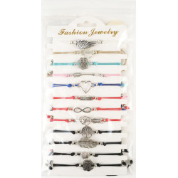 12 bracelets assortis