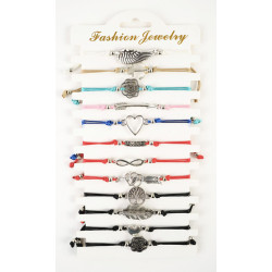 12 bracelets assortis