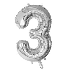Ballon alu argent 3