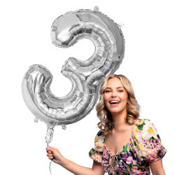 Ballon alu argent 3