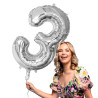 Ballon alu argent 3
