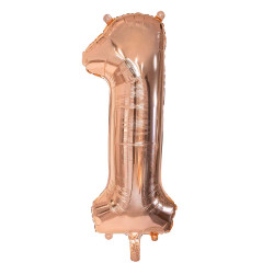 Ballon alu or rose 1