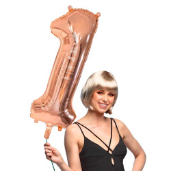Ballon alu or rose 1