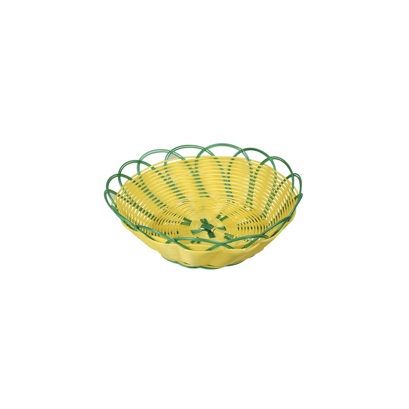 Corbeille tressée plastique, 24 cm
