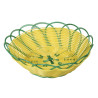 Corbeille tressée plastique, 24 cm