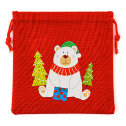 Sac tissu Noël