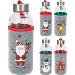 Gourde en verre Noël