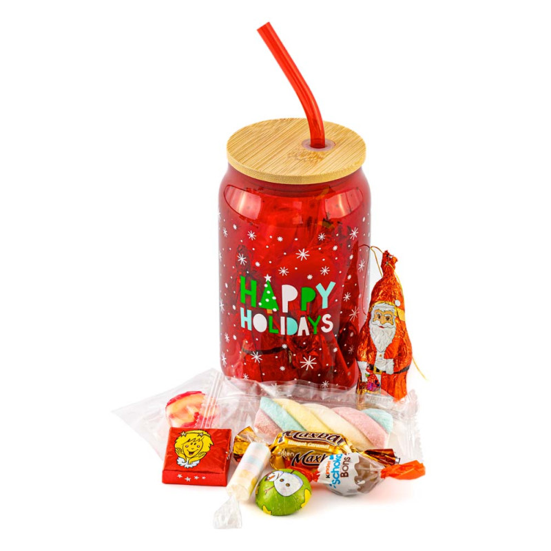 Verre de Noël paille