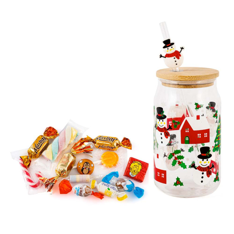 Verre de Noël paille